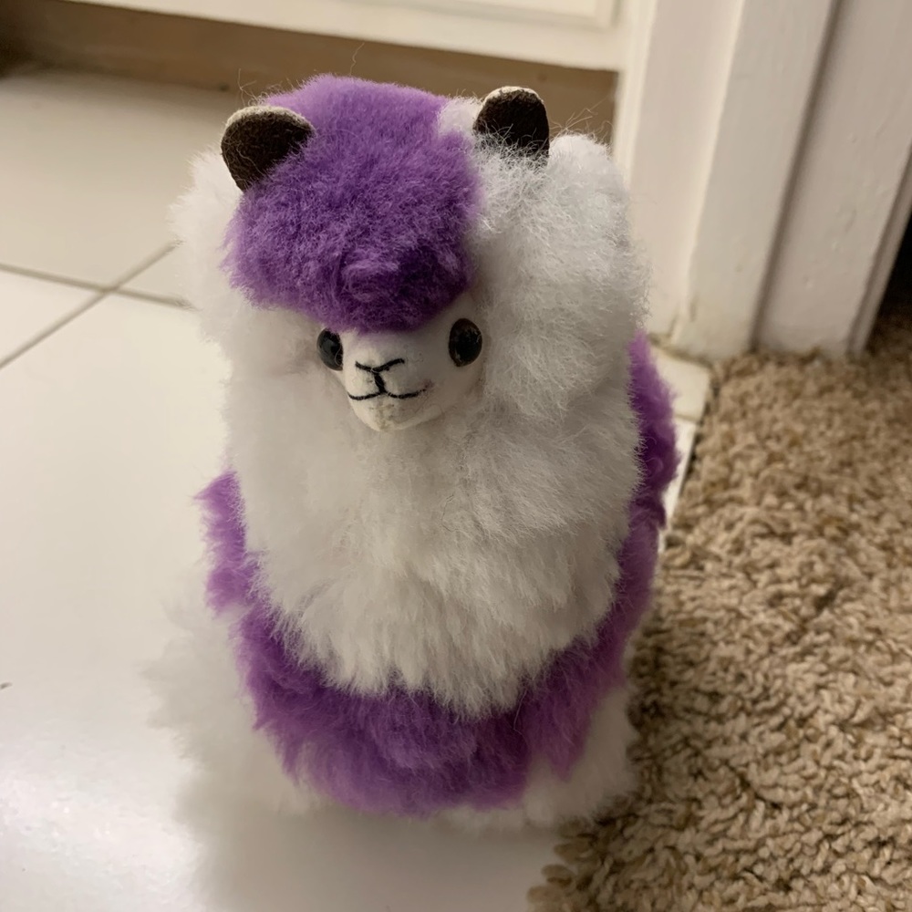 Brand new striped alpaca stuffed animal!